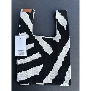 Buffollow Everyday tote Bag Knitted Wrist bag light weight Travel Pouch SZ Small